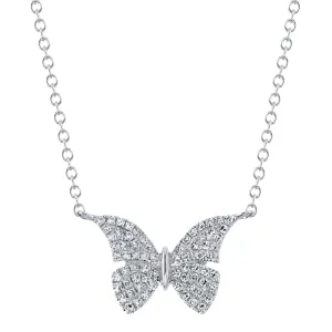 0.15CT DIAMOND BUTTERFLY NECKLACE