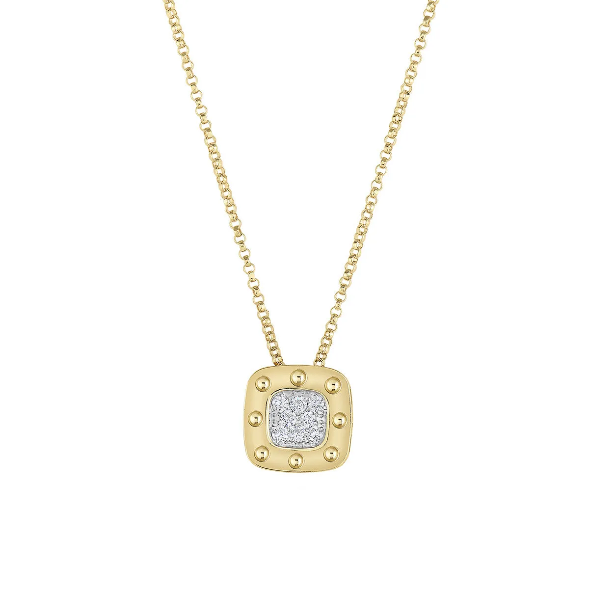 18K Yellow Gold Pois Moi Diamond Necklace