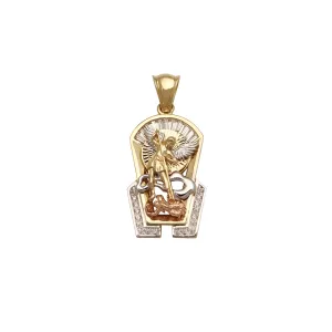 3D Saint Michael Pendant (14K)