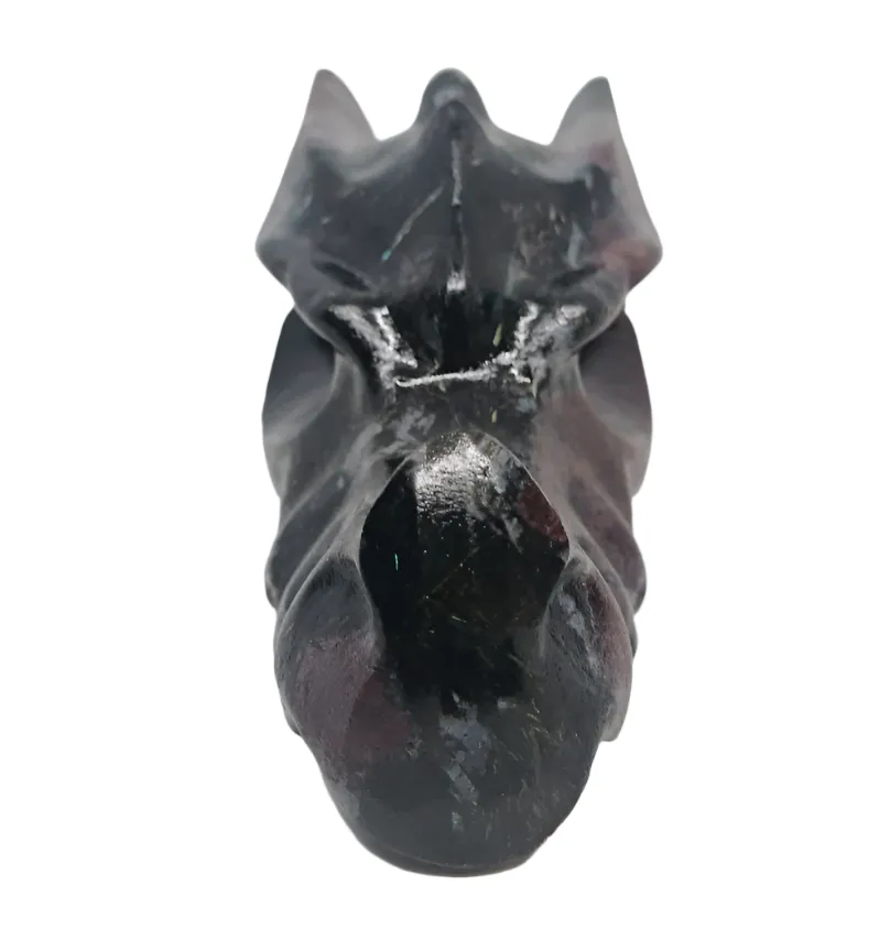 580g Firework Garnet Crystal Dragon Head