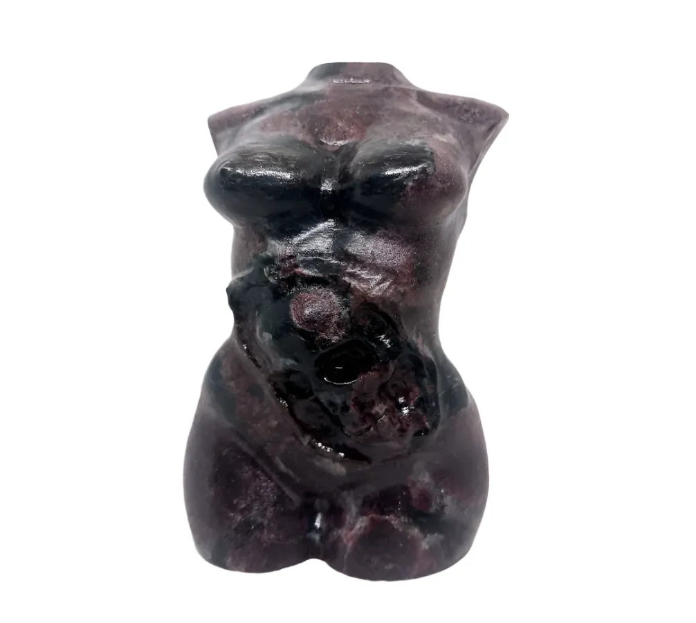 674G Firework Garnet Lady Body with Skull in Belly