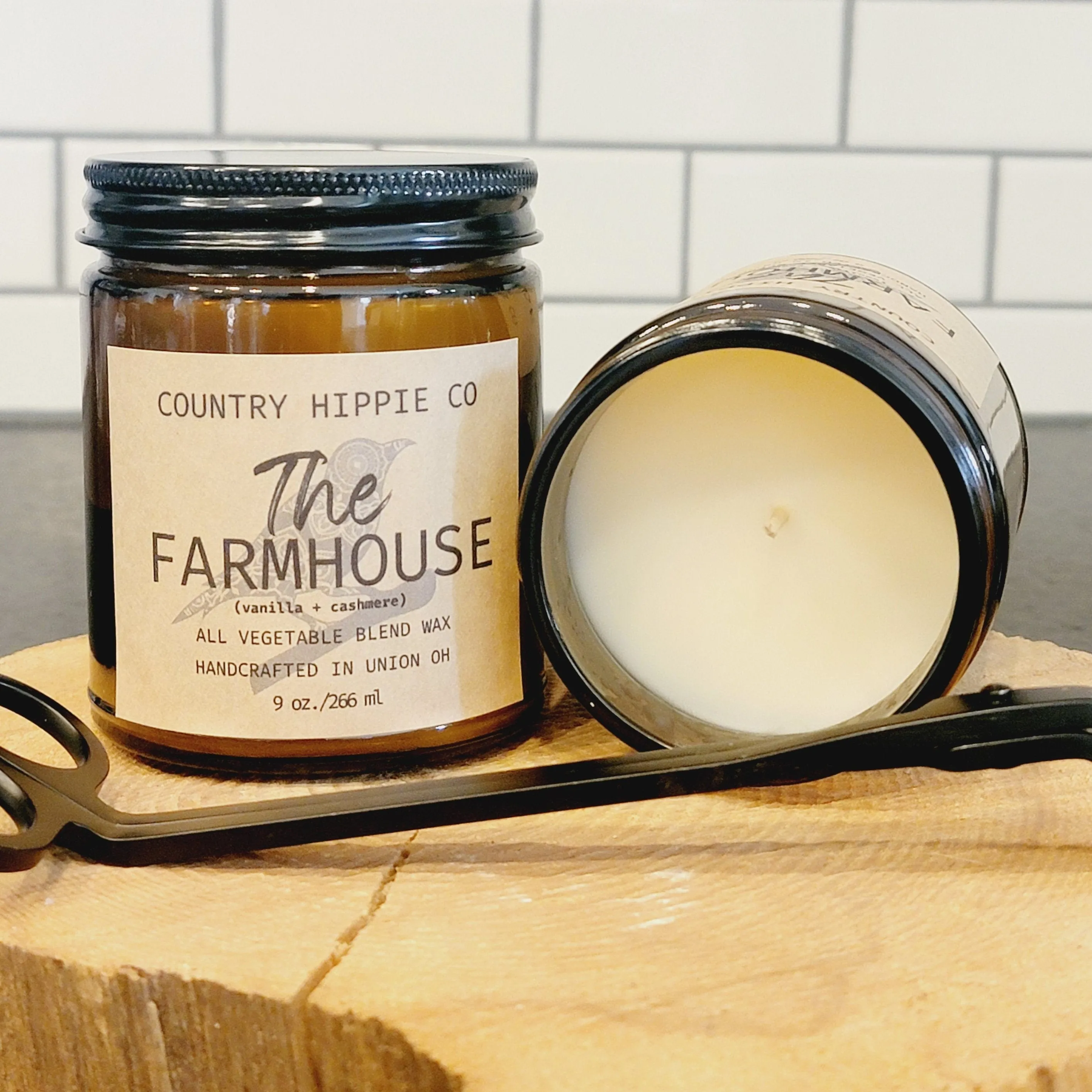 9 oz. VANILLA CASHMERE (The Farmhouse) Apothecary-Inspired Candle