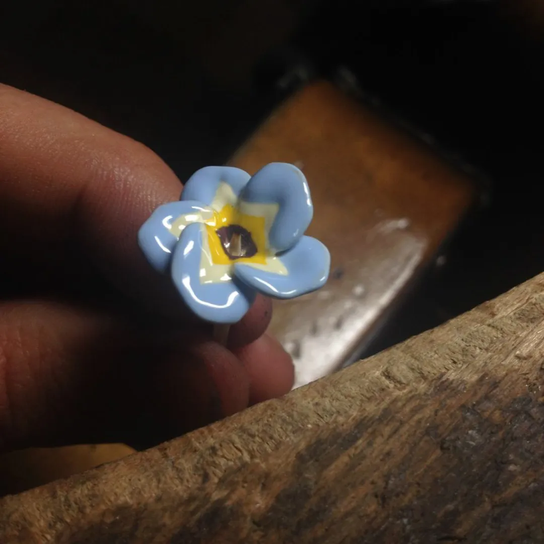 925 Silver Forget-me-Not Brooch (Atelier)