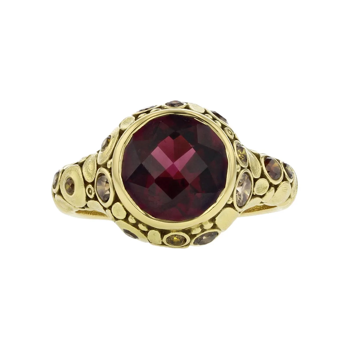 Alex Sepkus 18K Yellow Gold Rhodolite Garnet Ring