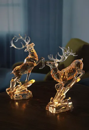 Amber Leaping Deer