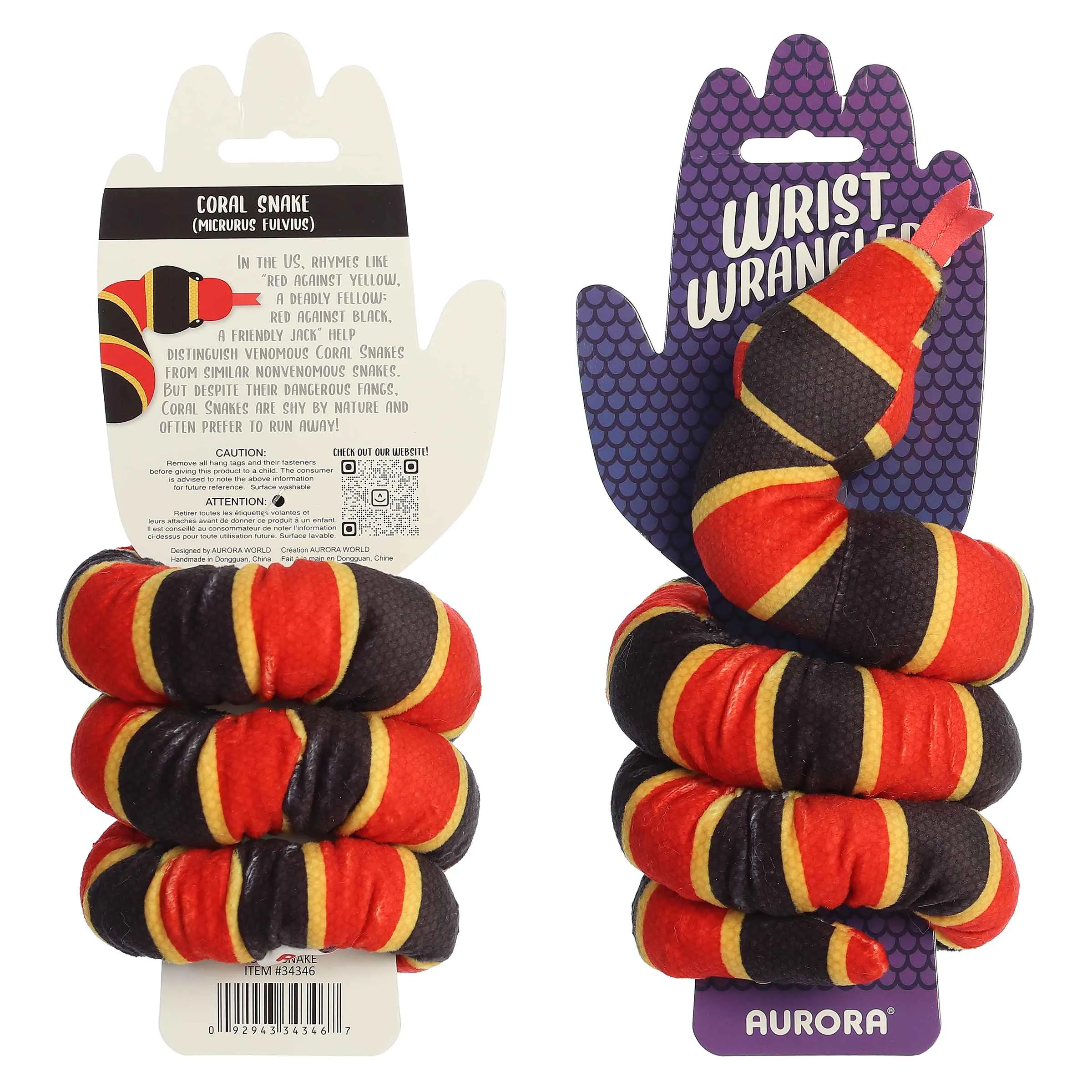 Aurora® - Snake - Wrist Wranglers™ - Coral Snake