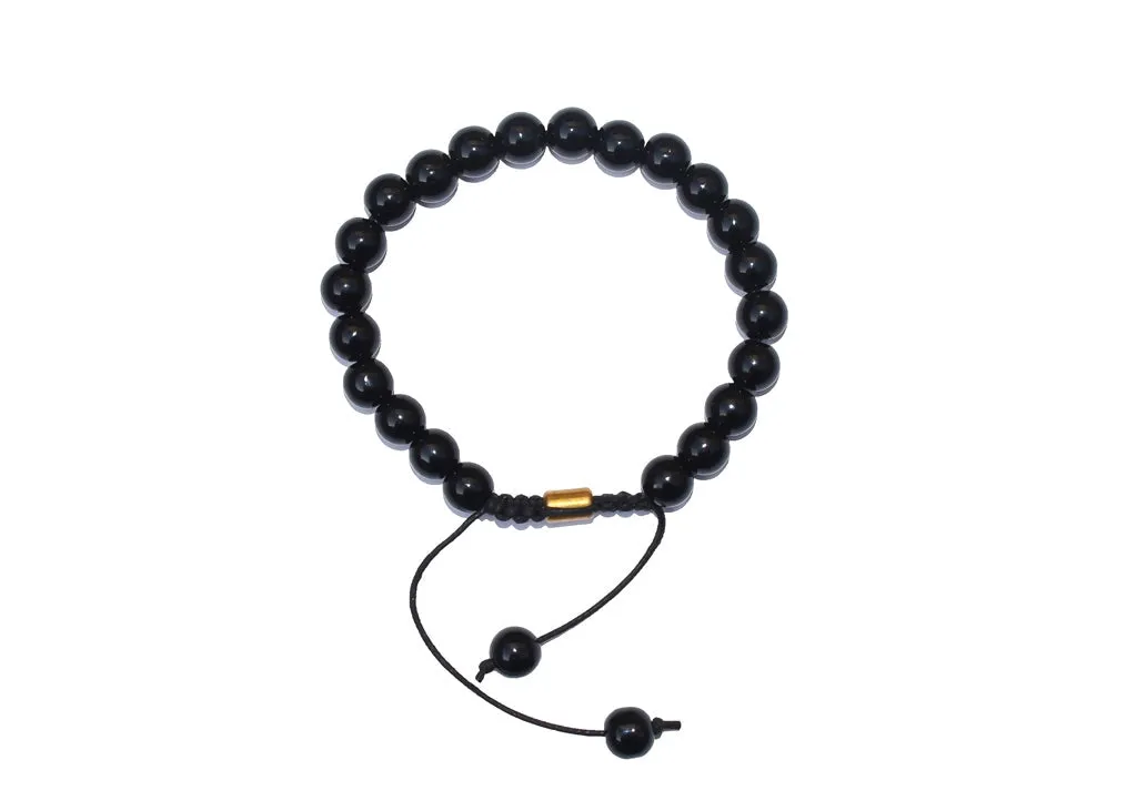 Bamboology Trends NATURAL CERTIFIED ONYX BRACELET FOR PROTECTION, HEALTH AND BALANCE