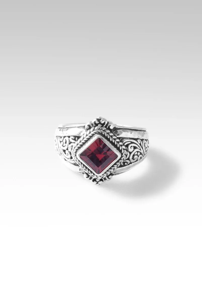 Benevolence Ring II Ring™ in Malawi Pink Color Change Garnet