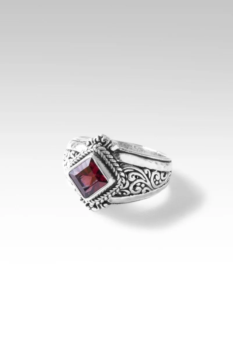 Benevolence Ring II Ring™ in Malawi Pink Color Change Garnet