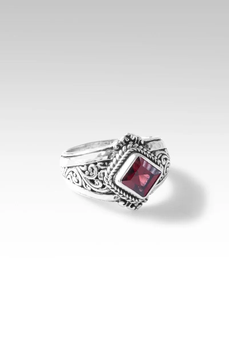 Benevolence Ring II Ring™ in Malawi Pink Color Change Garnet