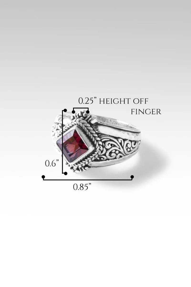 Benevolence Ring II Ring™ in Malawi Pink Color Change Garnet