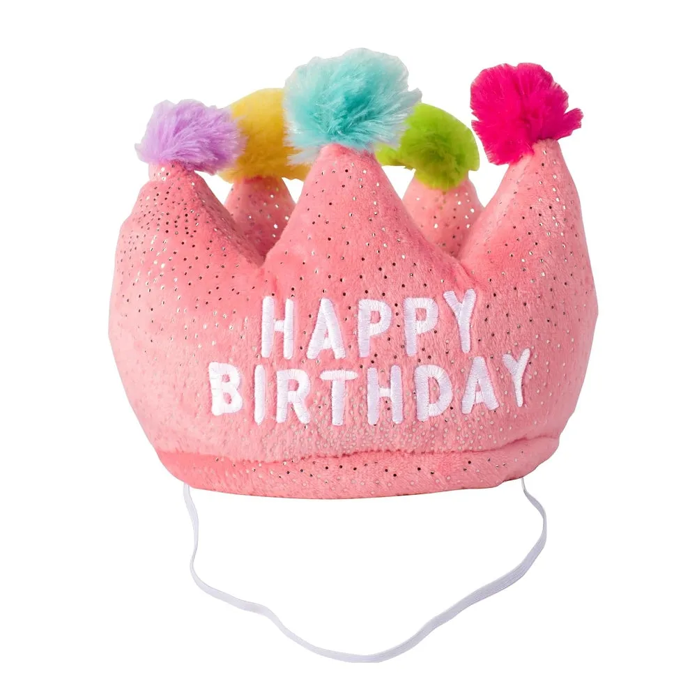 Birthday Crown Dog Plush Toy