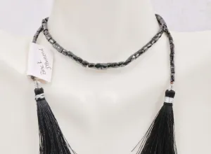 BLACK Diamond Beads Black Beads Necklace Diamond Beads  BLACK Diamond Necklace Necklace for Women April Necklace14 Inches SKU:00111292