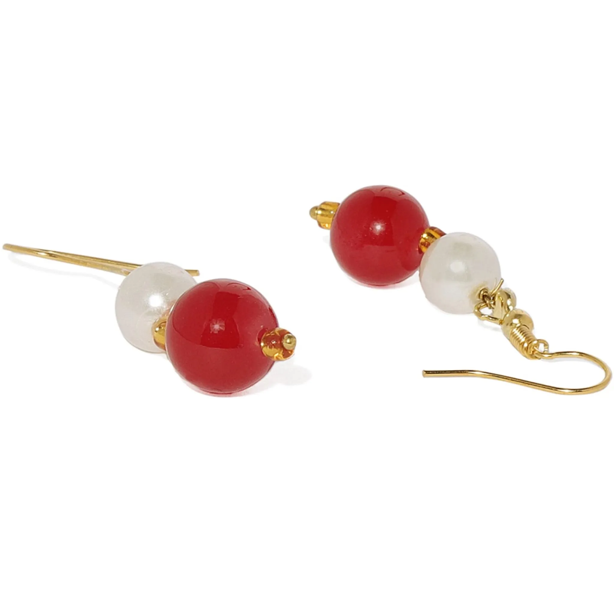 Brass Jewel Set (Red)