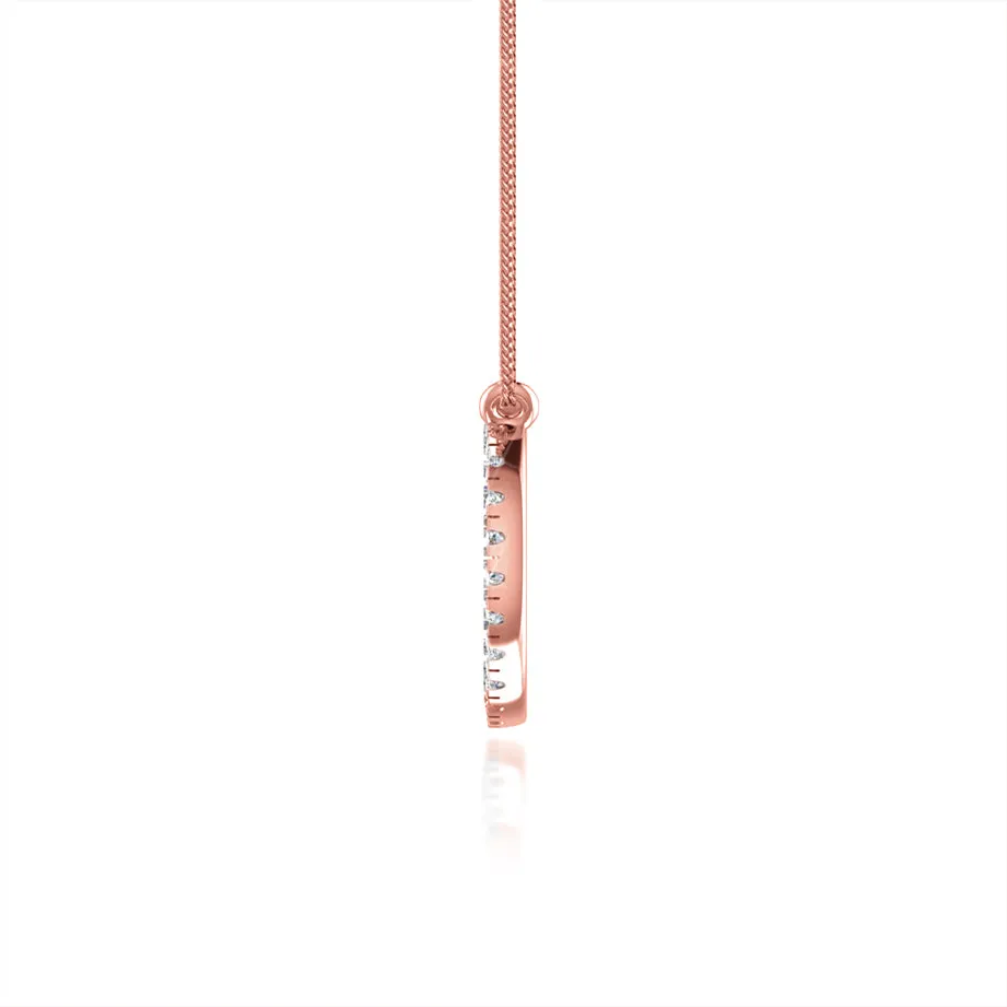 CHARLEY - Circle of Life Lab Diamond Necklace 18k Rose Gold