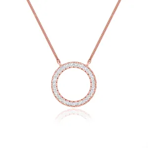 CHARLEY - Circle of Life Lab Diamond Necklace 18k Rose Gold