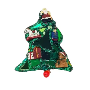 CHRISTMAS TREE BROOCH - GIFTS