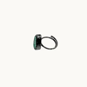 Chrysocolla Gemstone Ring, Adjustable ring for harmony, purification and hope