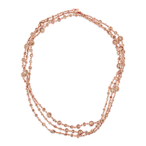 Cognac Diamond Long Necklace