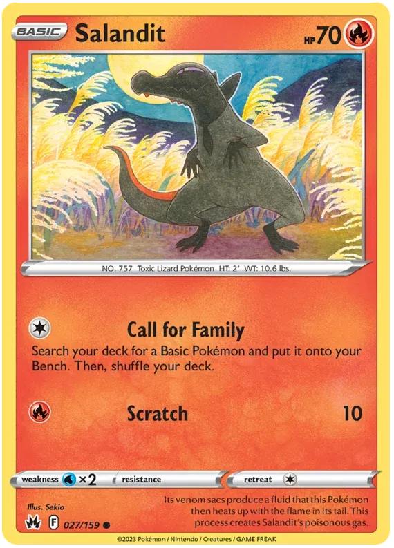 [Collector Troves] Pokemon Sword & Shield Crown Zenith Salandit Card