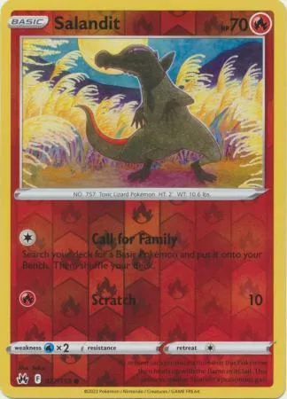 [Collector Troves] Pokemon Sword & Shield Crown Zenith Salandit Card