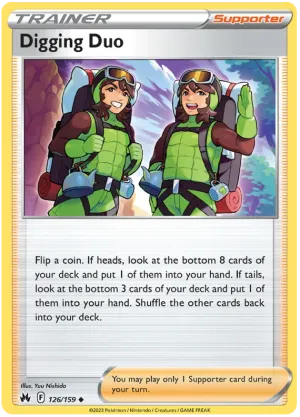 [Collector Troves] Pokemon Sword & Shield Crown Zenith Trainer Digging Duo Card