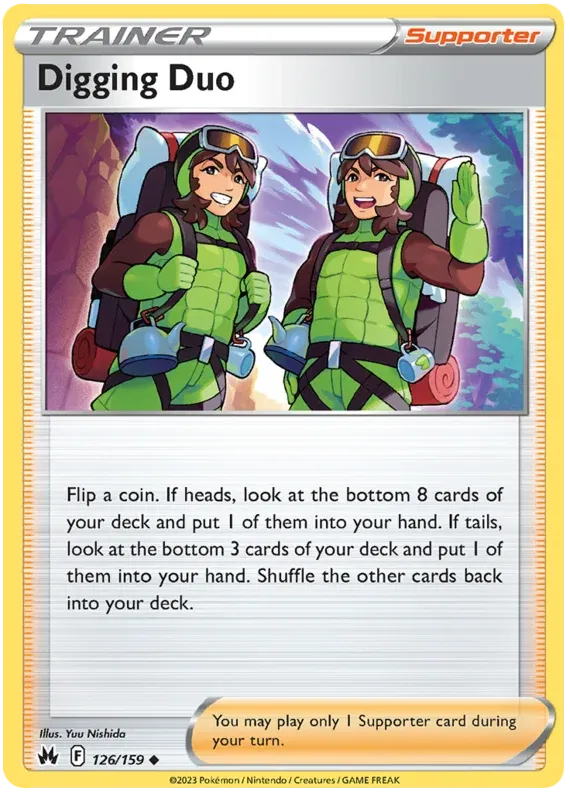 [Collector Troves] Pokemon Sword & Shield Crown Zenith Trainer Digging Duo Card