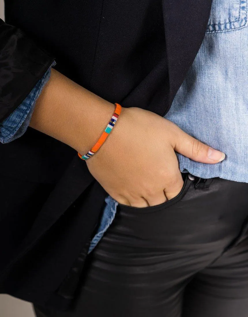 Corfu Bracelet - Coral