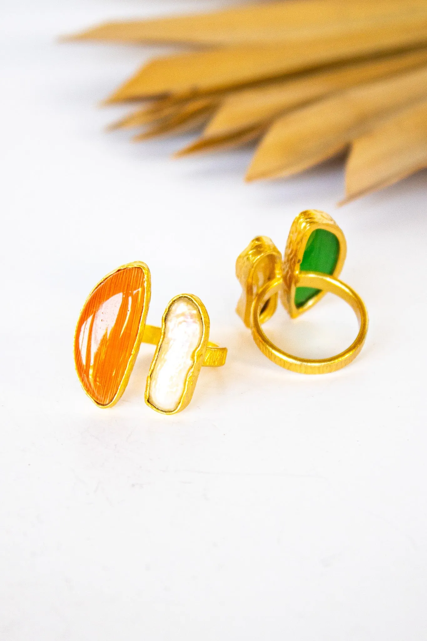 Dasha Pearl & Amber Ring