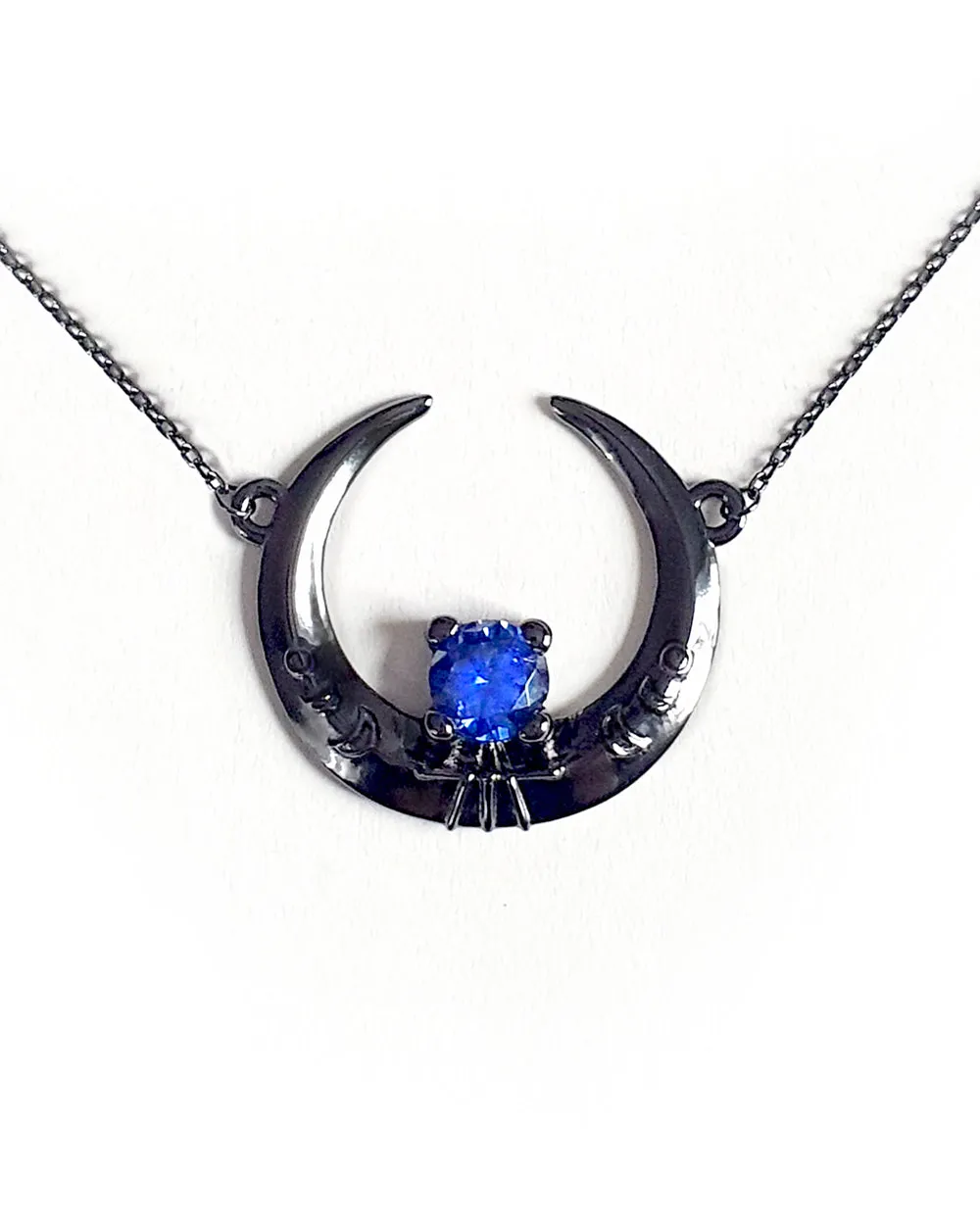 Eclipse Black Silver Necklace