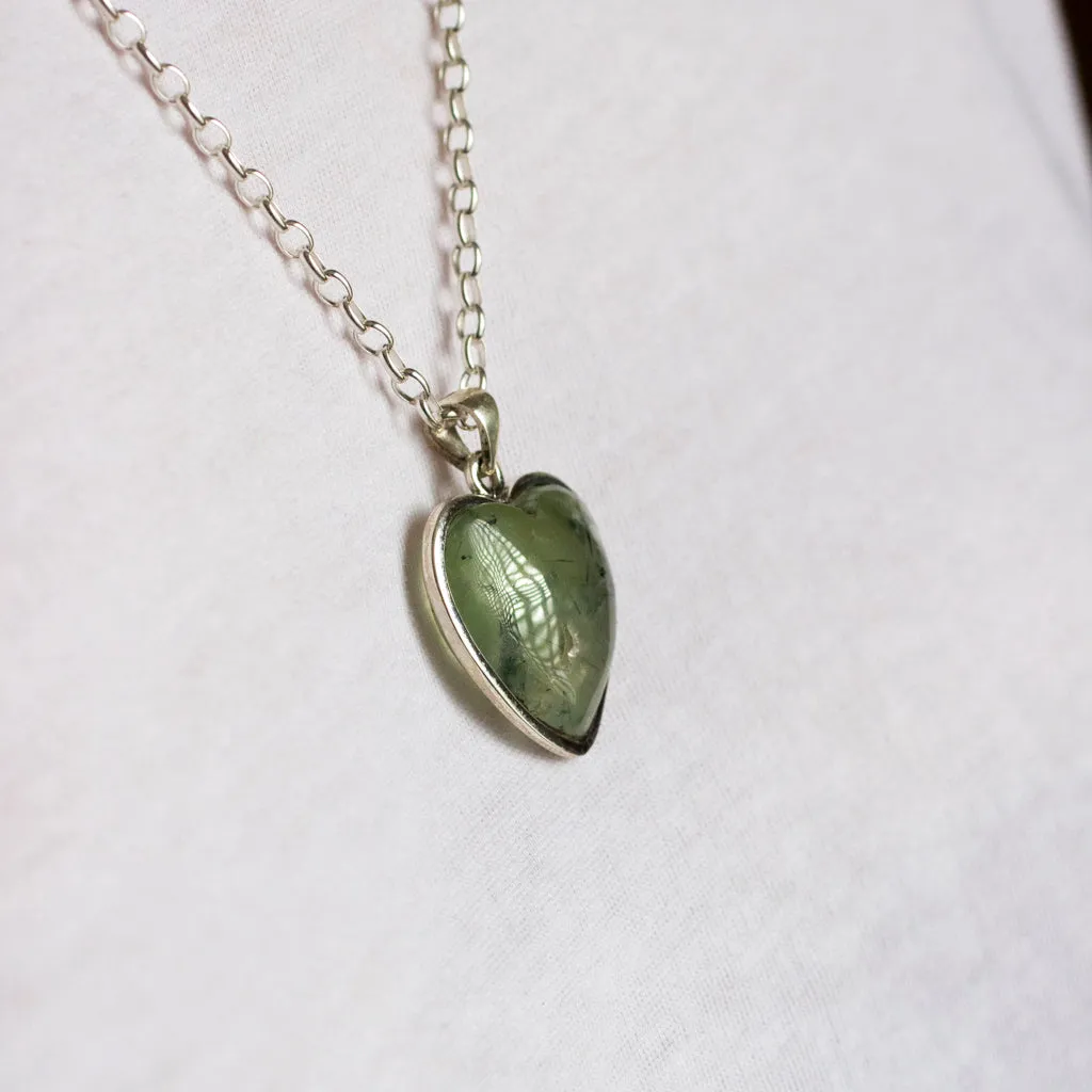 Epidote In Prehnite Necklace