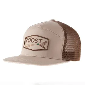 Fieldstone Roost 7 Panel Duck Logo Hat - Khaki