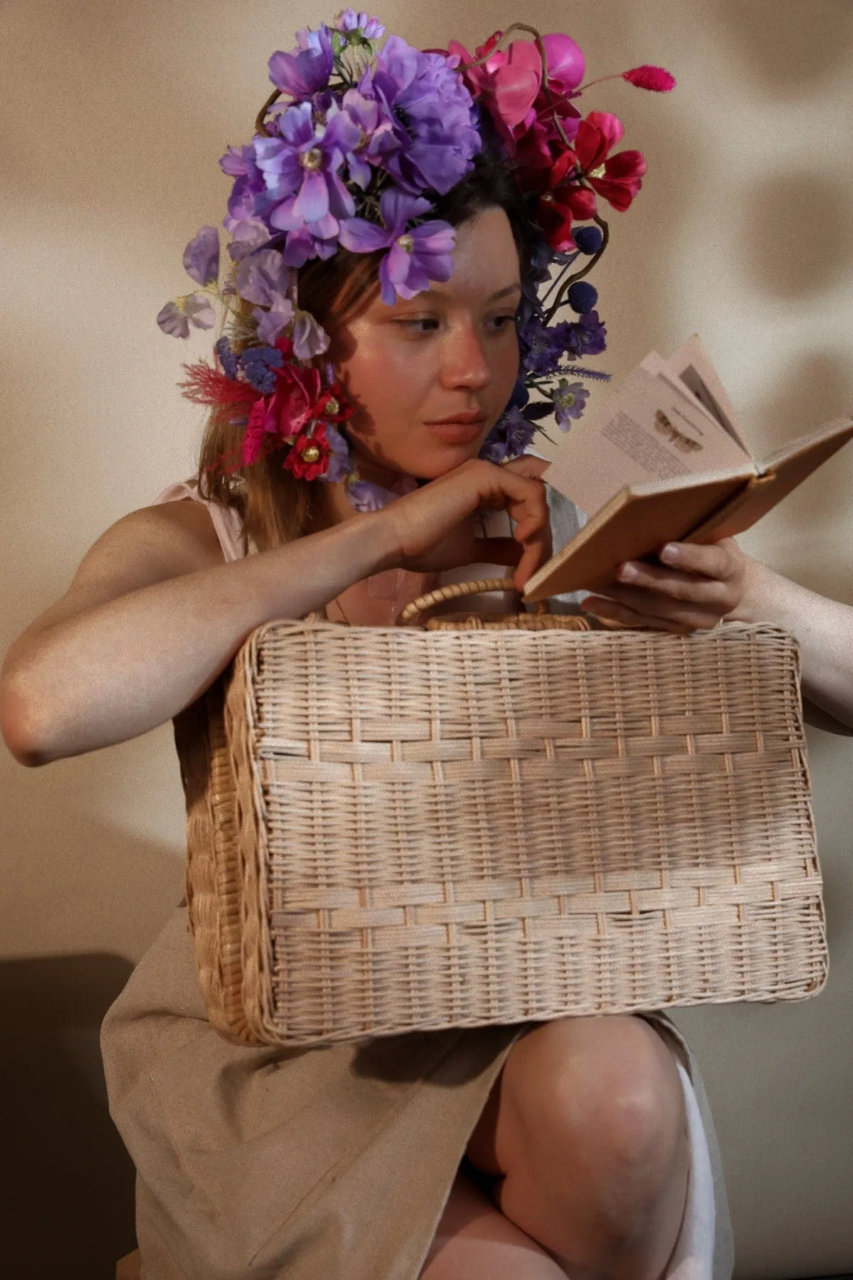 Floral crown Bonnet Bridal Crown Bridgerton Blooms