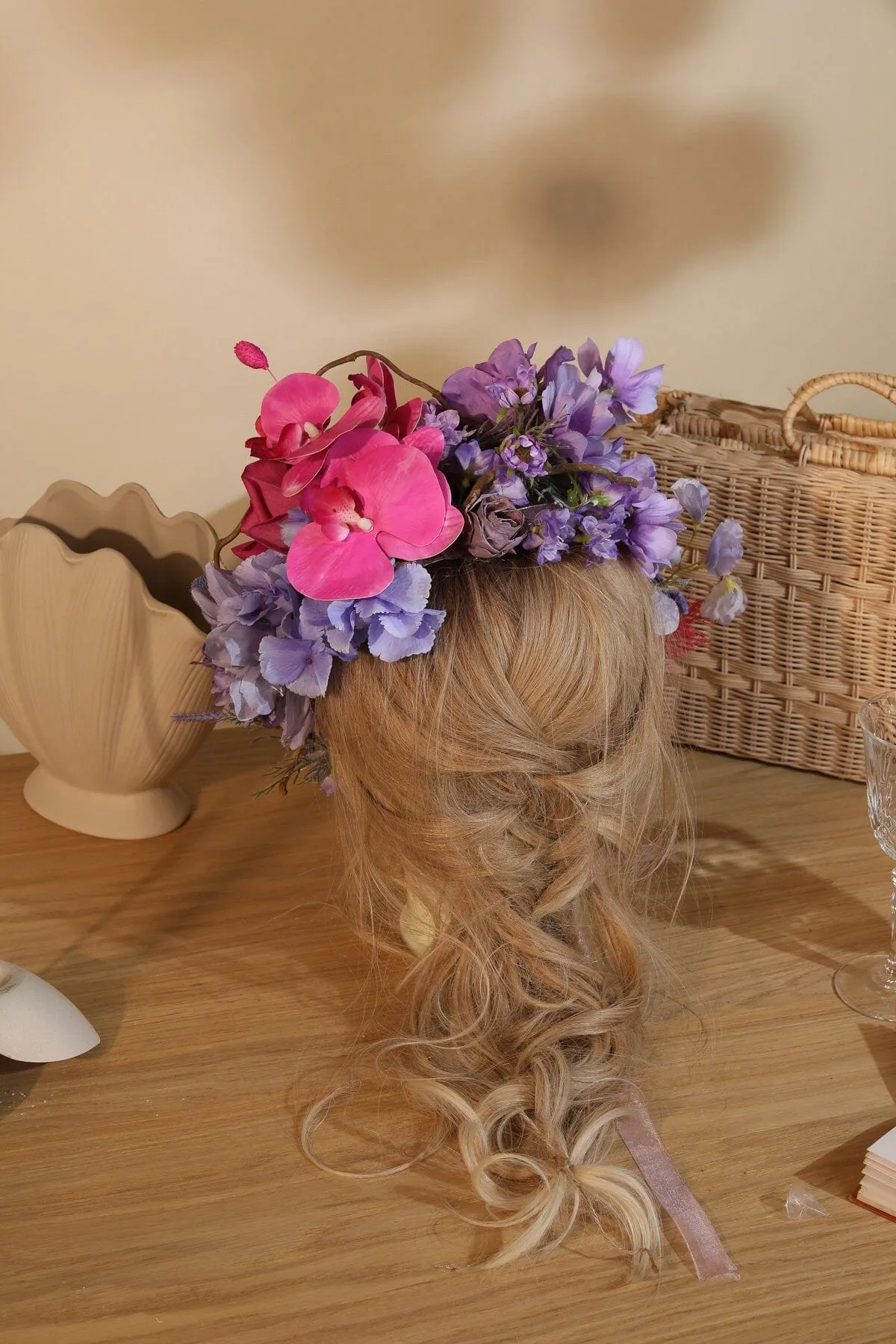 Floral crown Bonnet Bridal Crown Bridgerton Blooms