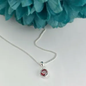 Garnet Sparkle Pendant (January) - SP2911