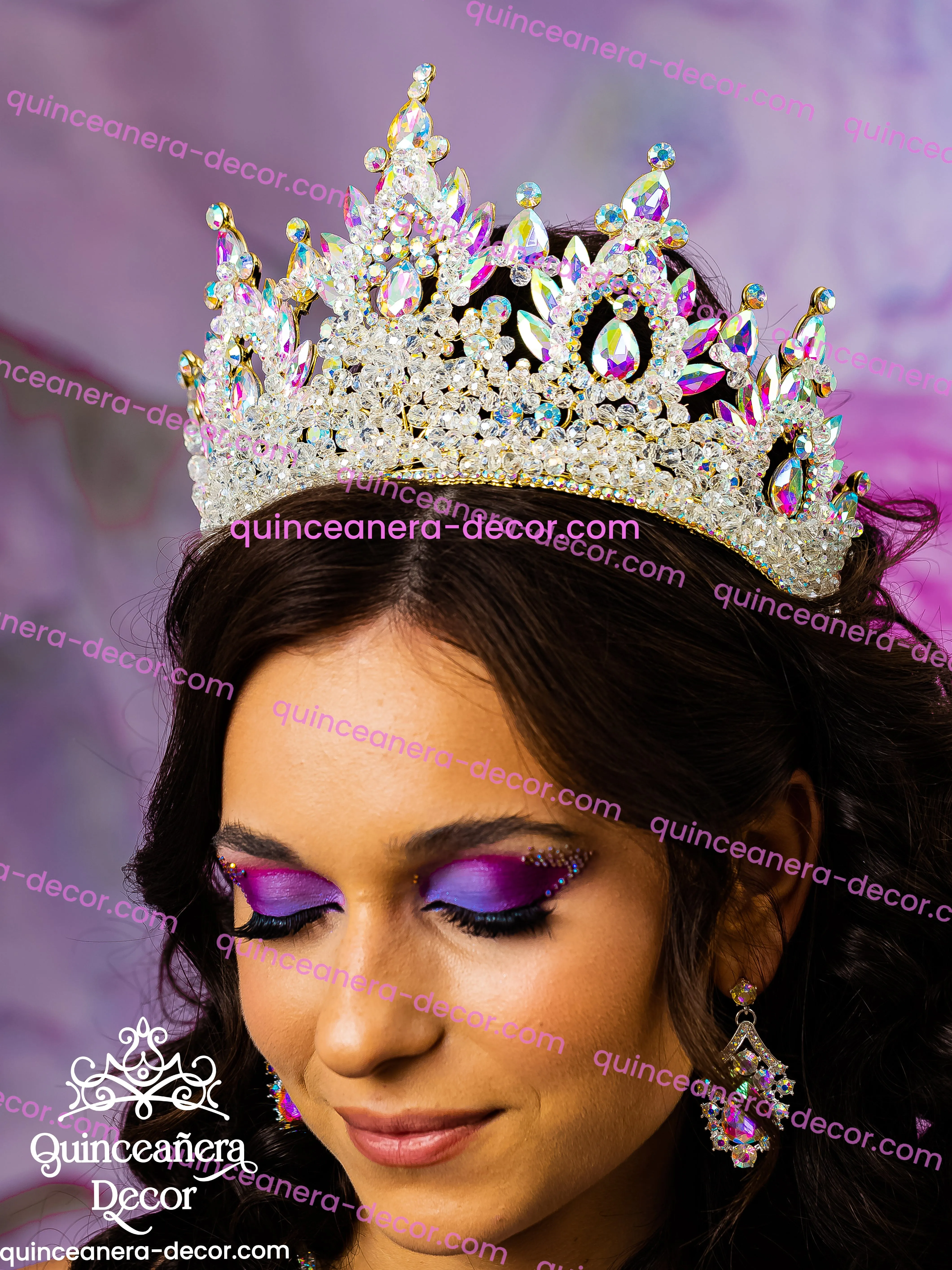 Iridescent Quinceanera Crown