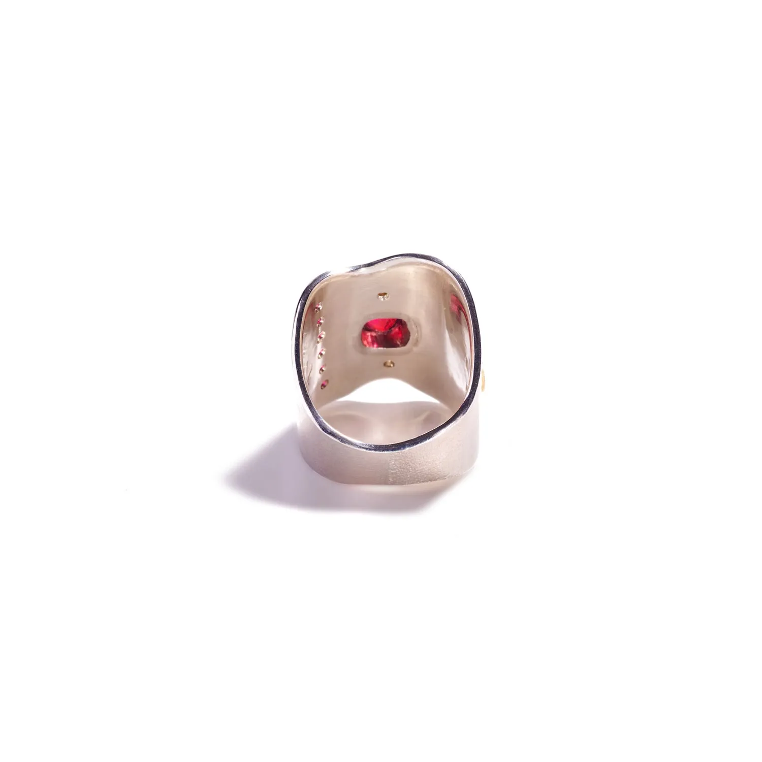 Jedi Red Spinel Elongated Ring