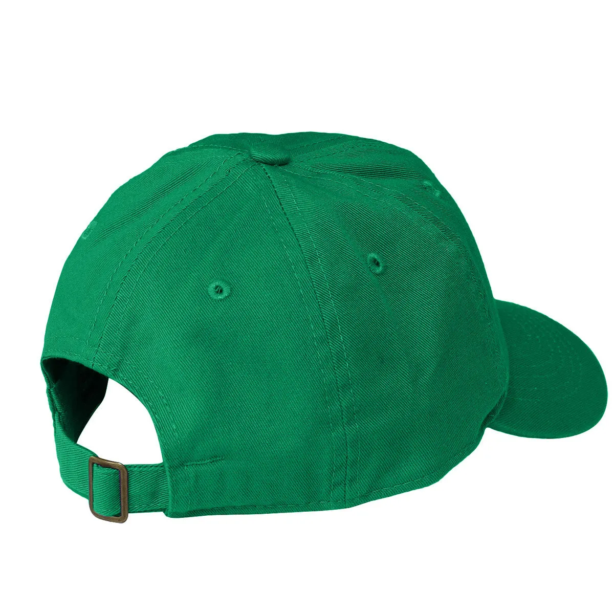 Kids Baseball Cap Cotton Adjustable Size - Kelly Green