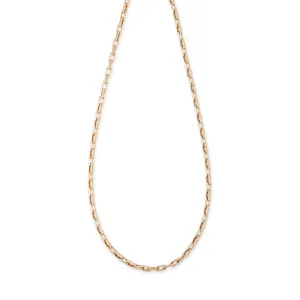 LARGE ALTERNATING PAVE DIAMOND CHAIN LINK NECKLACE