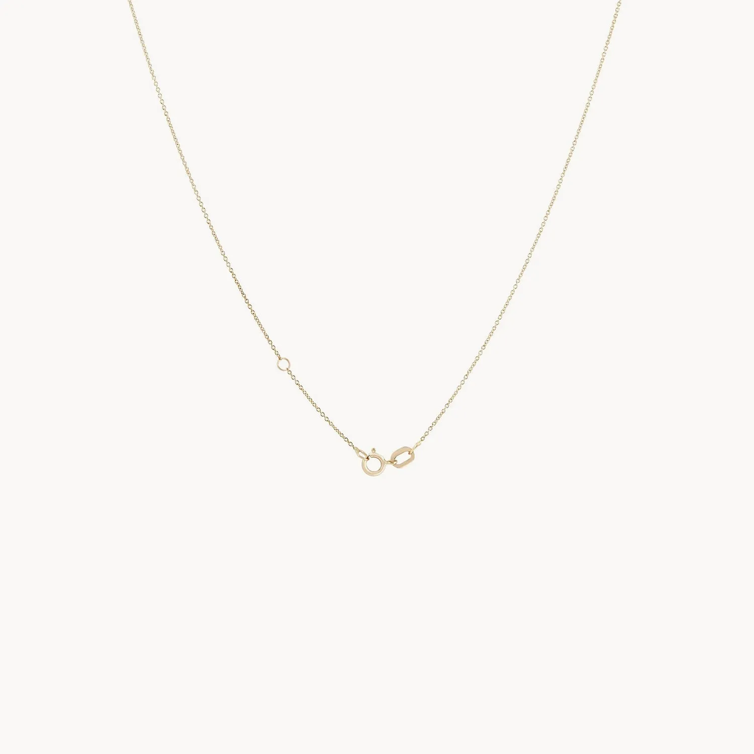 Lean on me diamond necklace - 14k yellow gold