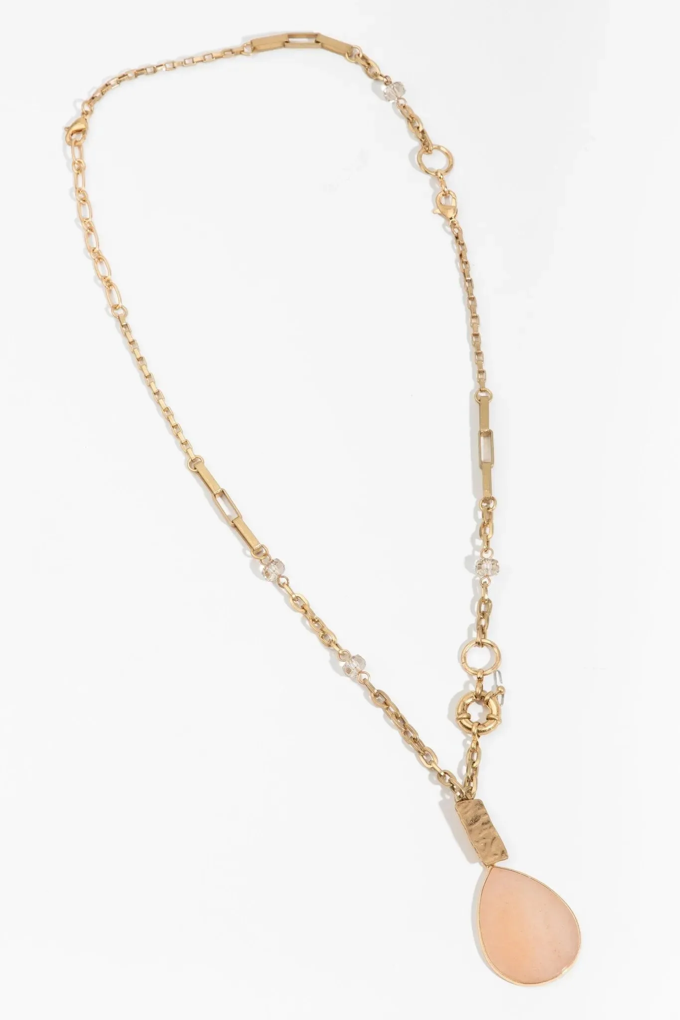 Long Chain Pendant Drop Necklace