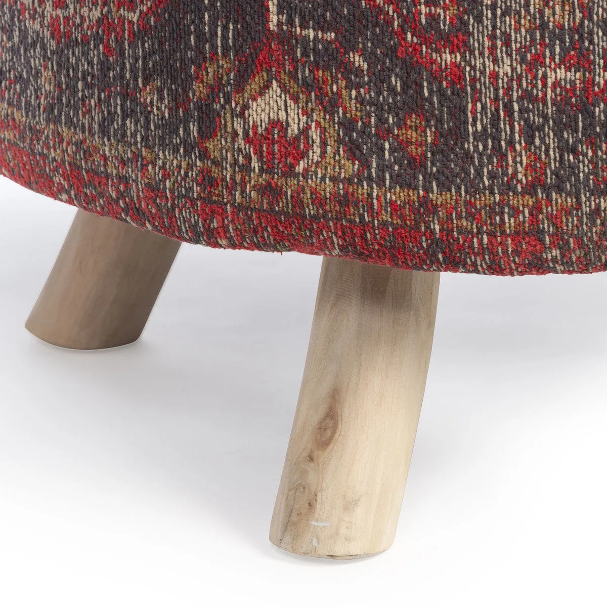 Lovecup Distressed Print Cotton Chenille Stool L191