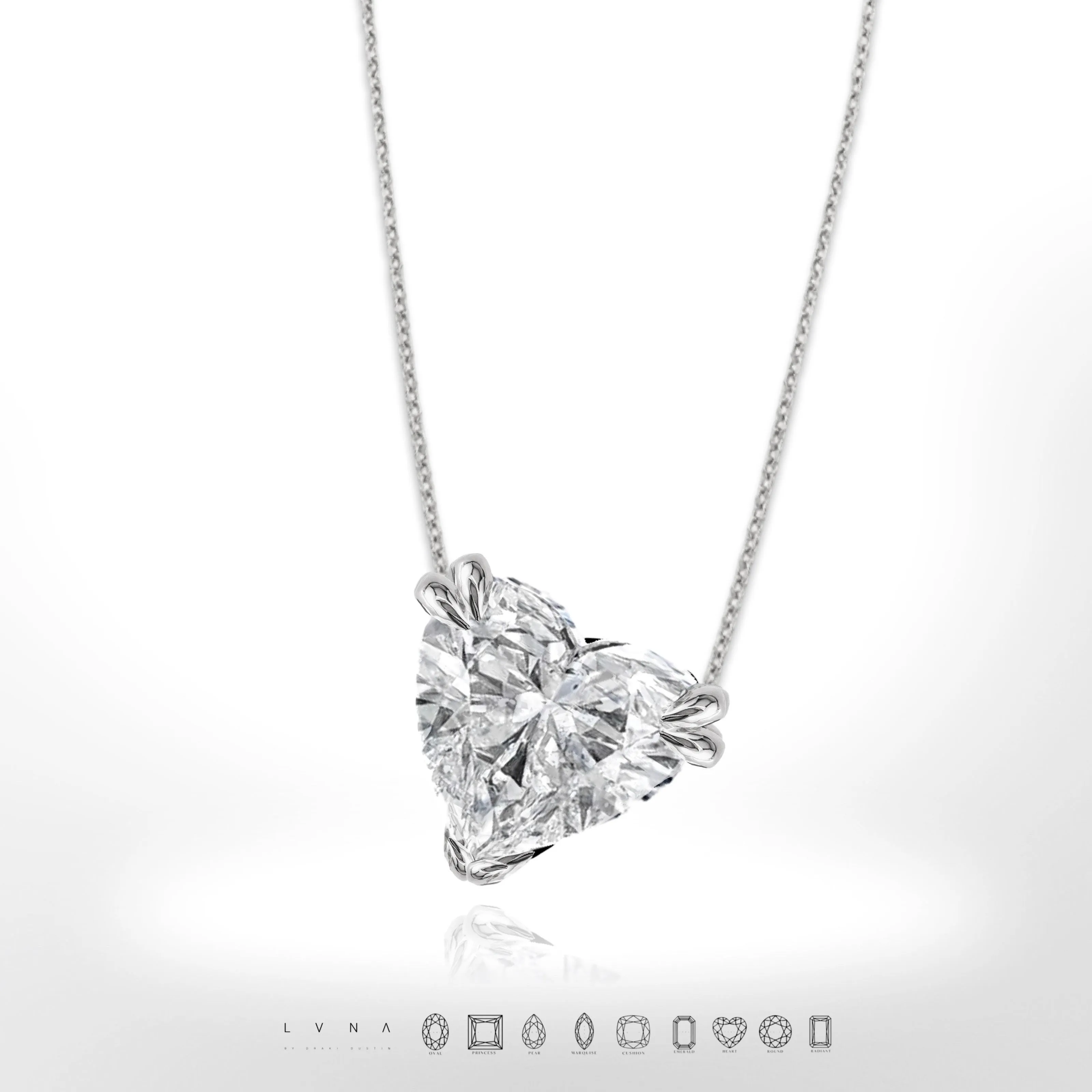 #LoveLVNA | Elaine Solitaire Heart Necklace