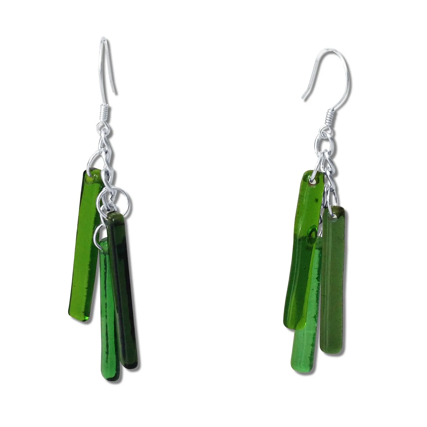 LTRAC Glass Earrings - Green