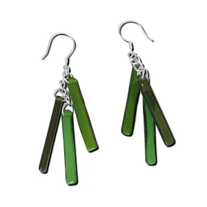 LTRAC Glass Earrings - Green