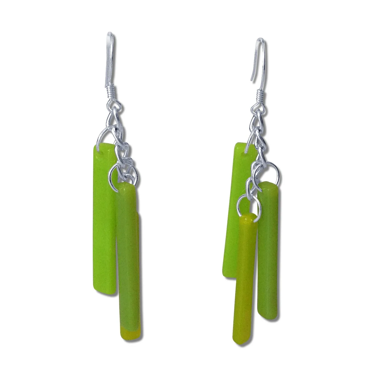 LTRAC Glass Earrings - Green