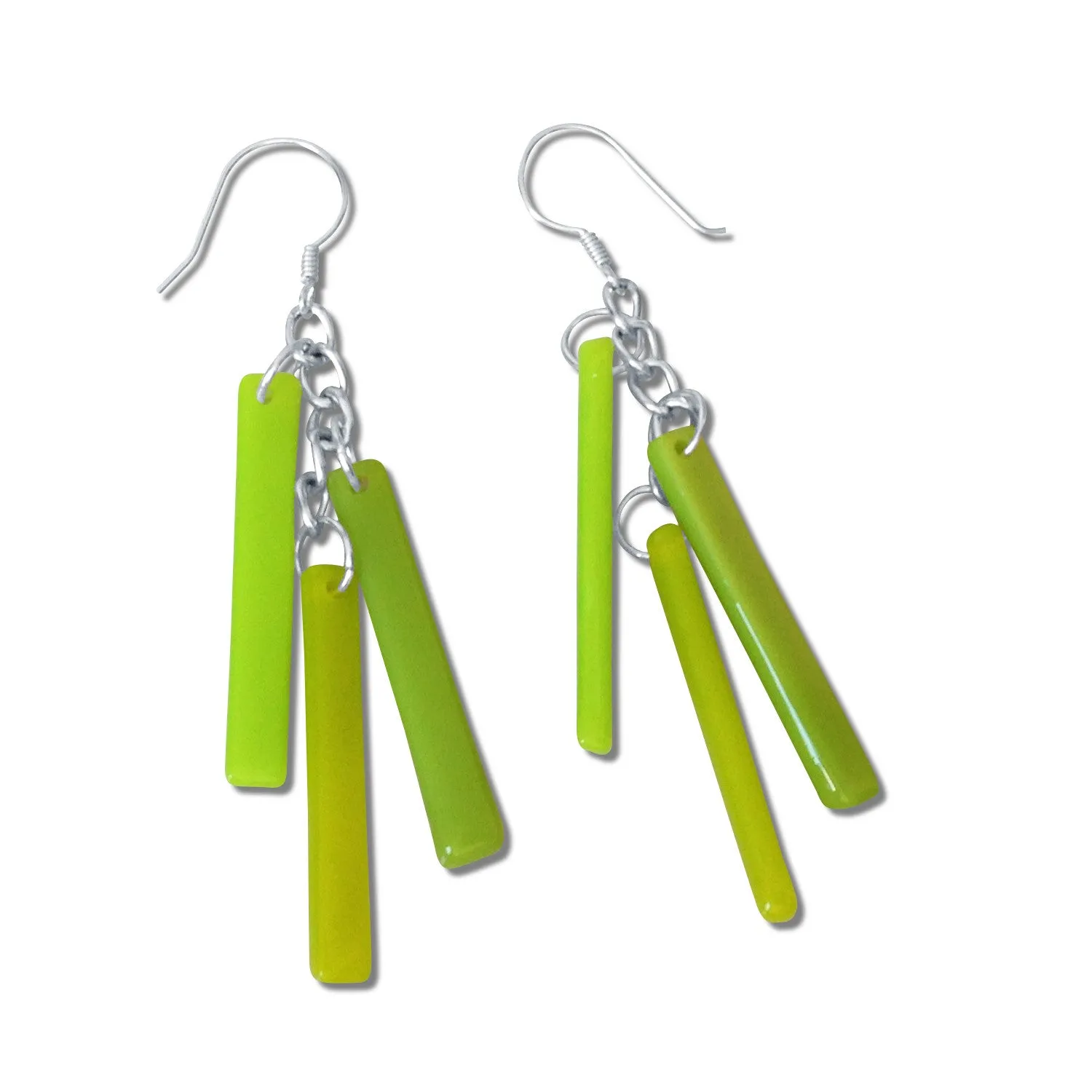 LTRAC Glass Earrings - Green