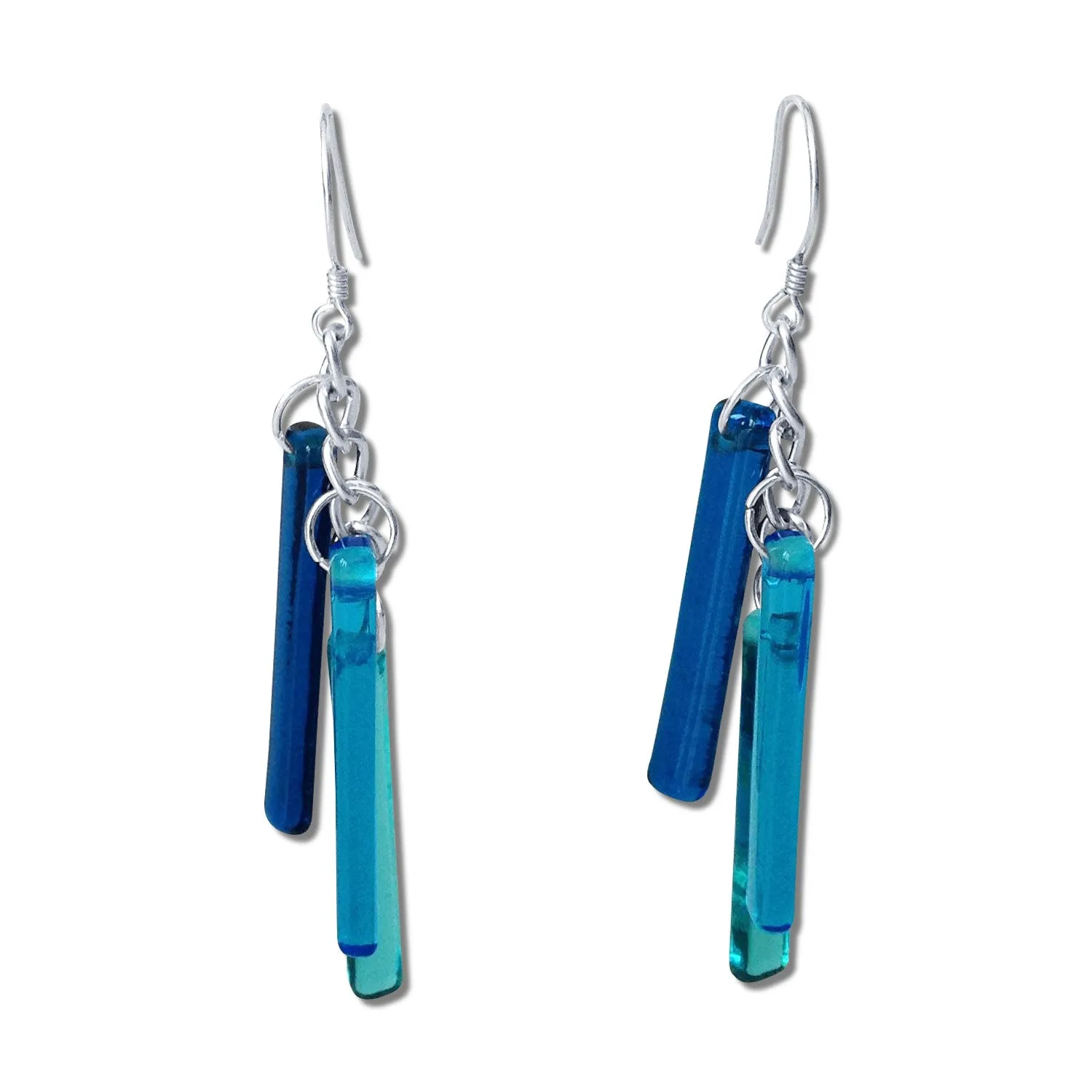 LTRAC Glass Earrings - Navy