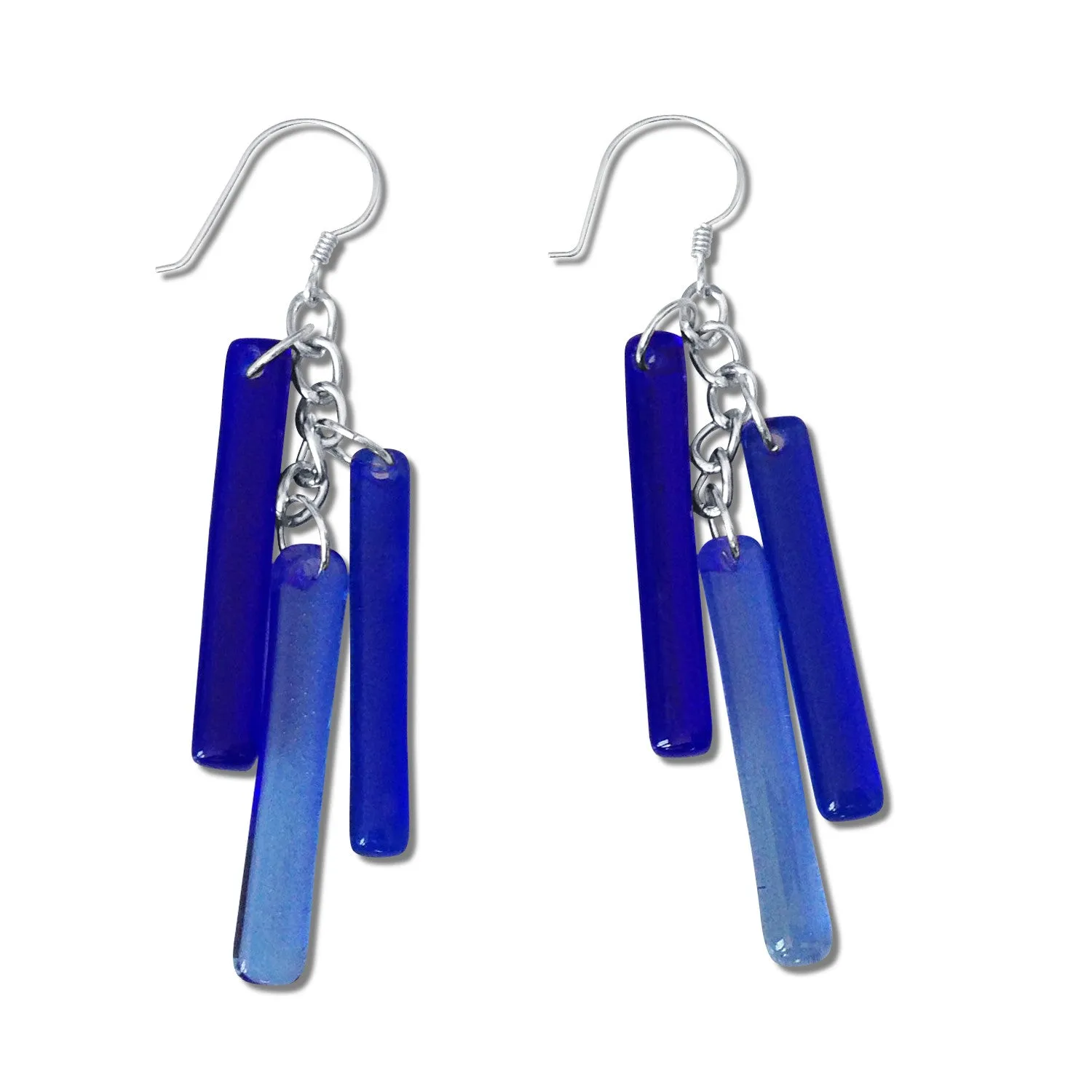 LTRAC Glass Earrings - Navy