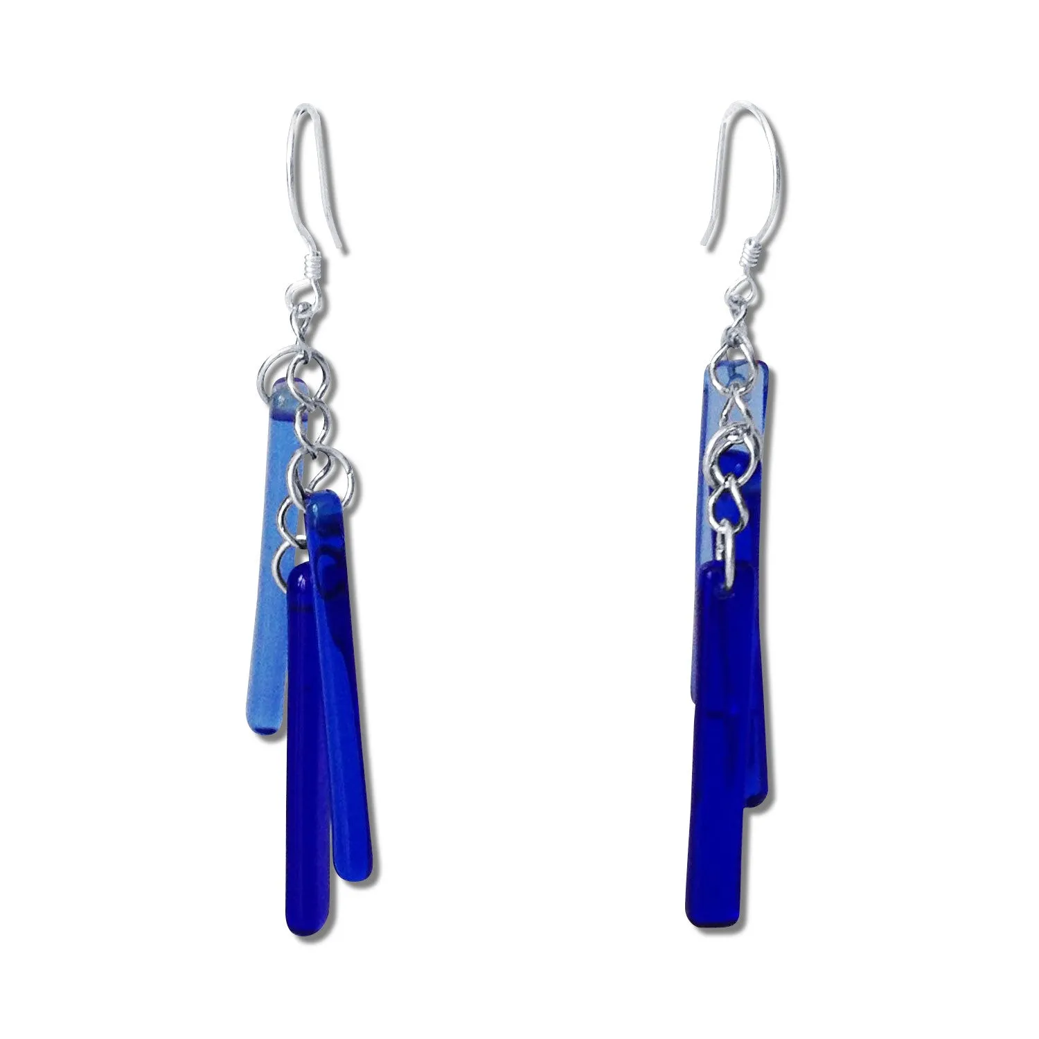 LTRAC Glass Earrings - Navy